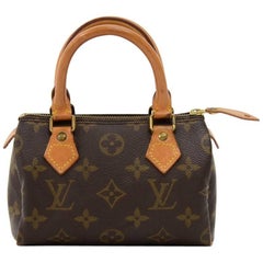 Vintage Louis Vuitton Mini Speedy Sac HL Monogram Canvas Hand Bag 