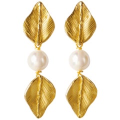 Giulia Barela Venus Gold Plated Bronze Earrings