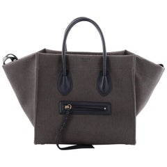 Celine Phantom Handbag Canvas with Leather Medium