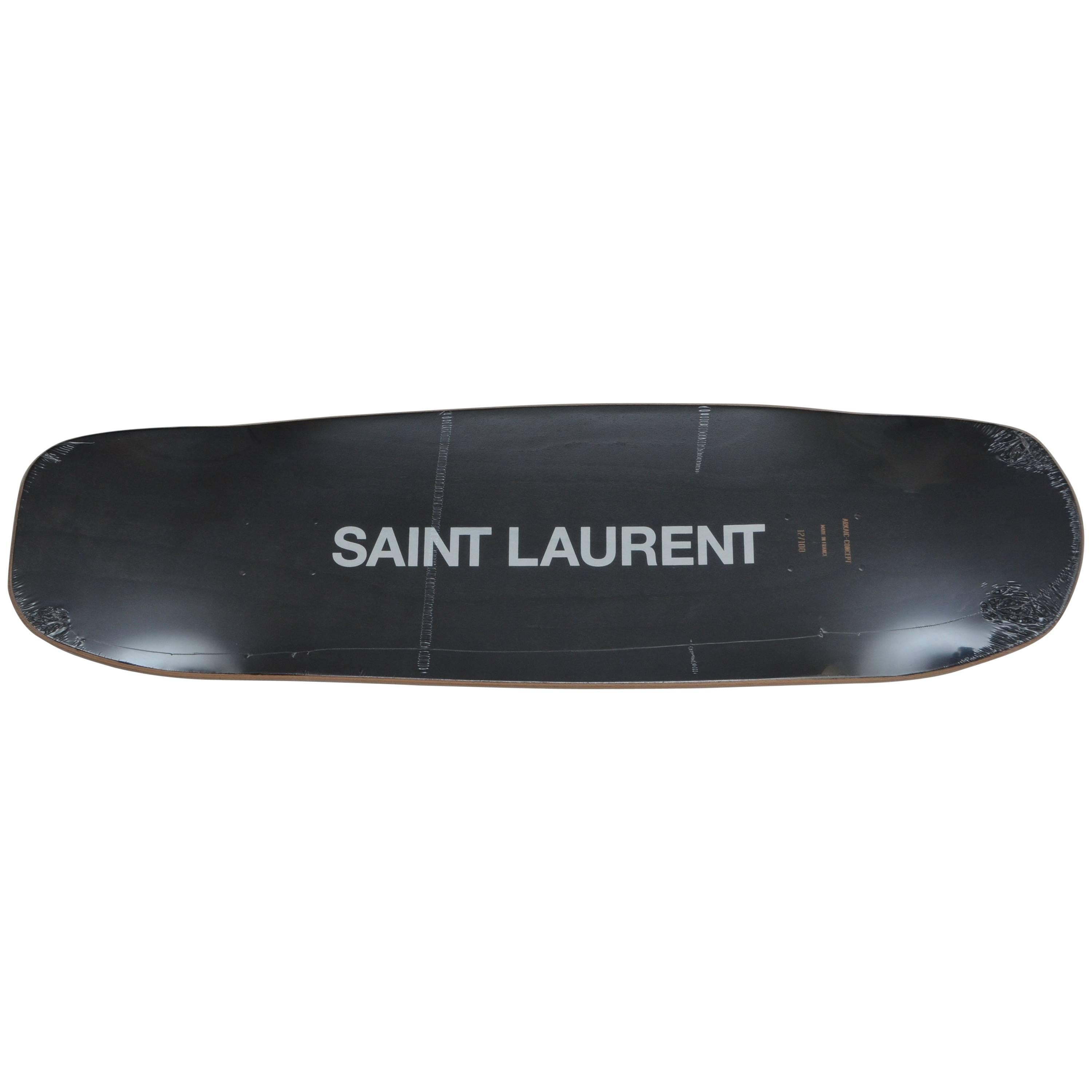 Yves Saint Laurent Vaccarello X Colette Collaboration Skateboard 12/100  NEW
