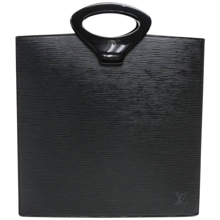 Louis Vuitton Ombre Black Epi Leather Tote Handbag 