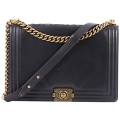 Chanel Reverso Boy Flap Bag Glazed Calfkskin Large