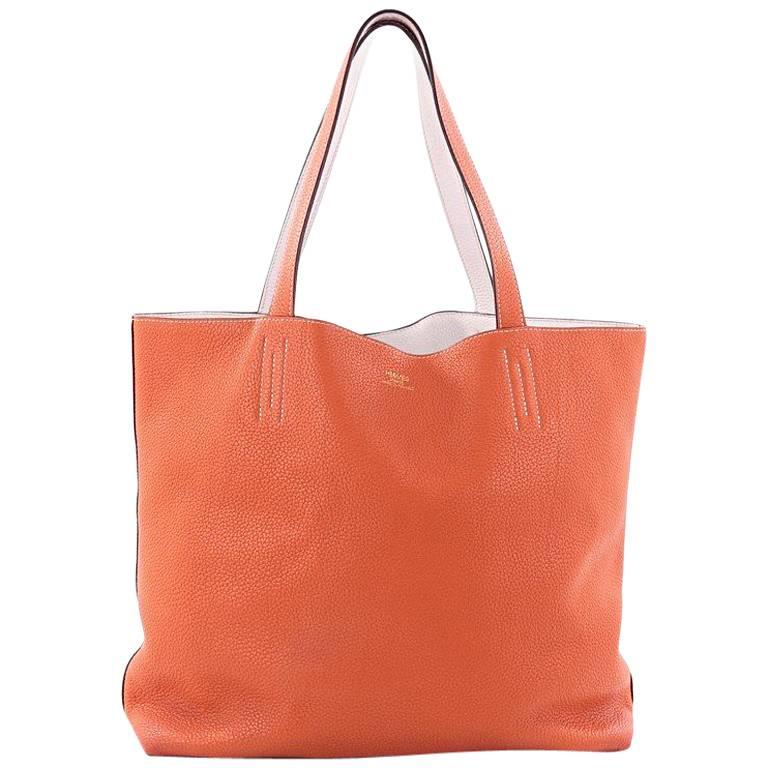 Hermes Double Sens Tote Clemence 45 at 1stDibs