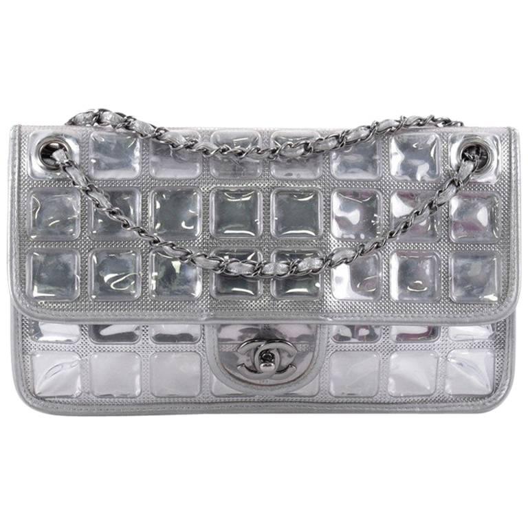 Chanel Ice Cube Flap Bag Quilted Vinyl at 1stDibs