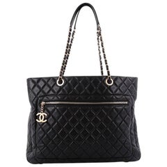 Chanel Chain Shopping Tote Quilted Lambskin Large