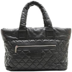 CHANEL 'Cocoon' Bag in Black Quilted Grained Leather