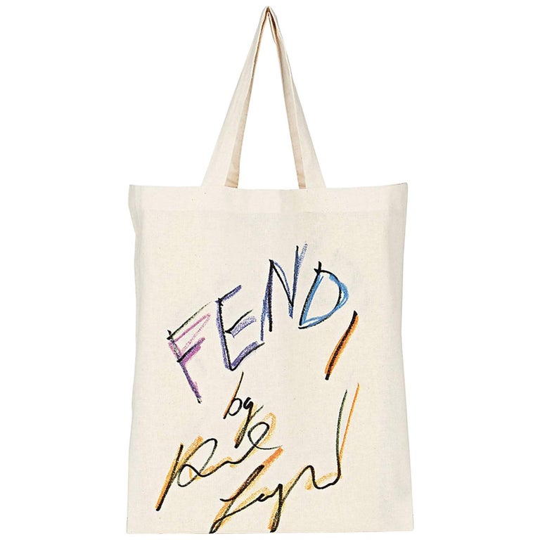 Fendi x Karl Lagerfeld Reusable Tote Bag and USB Drive For Sale at 1stDibs  | fendi plastic tote, fendi usb, fendi quote