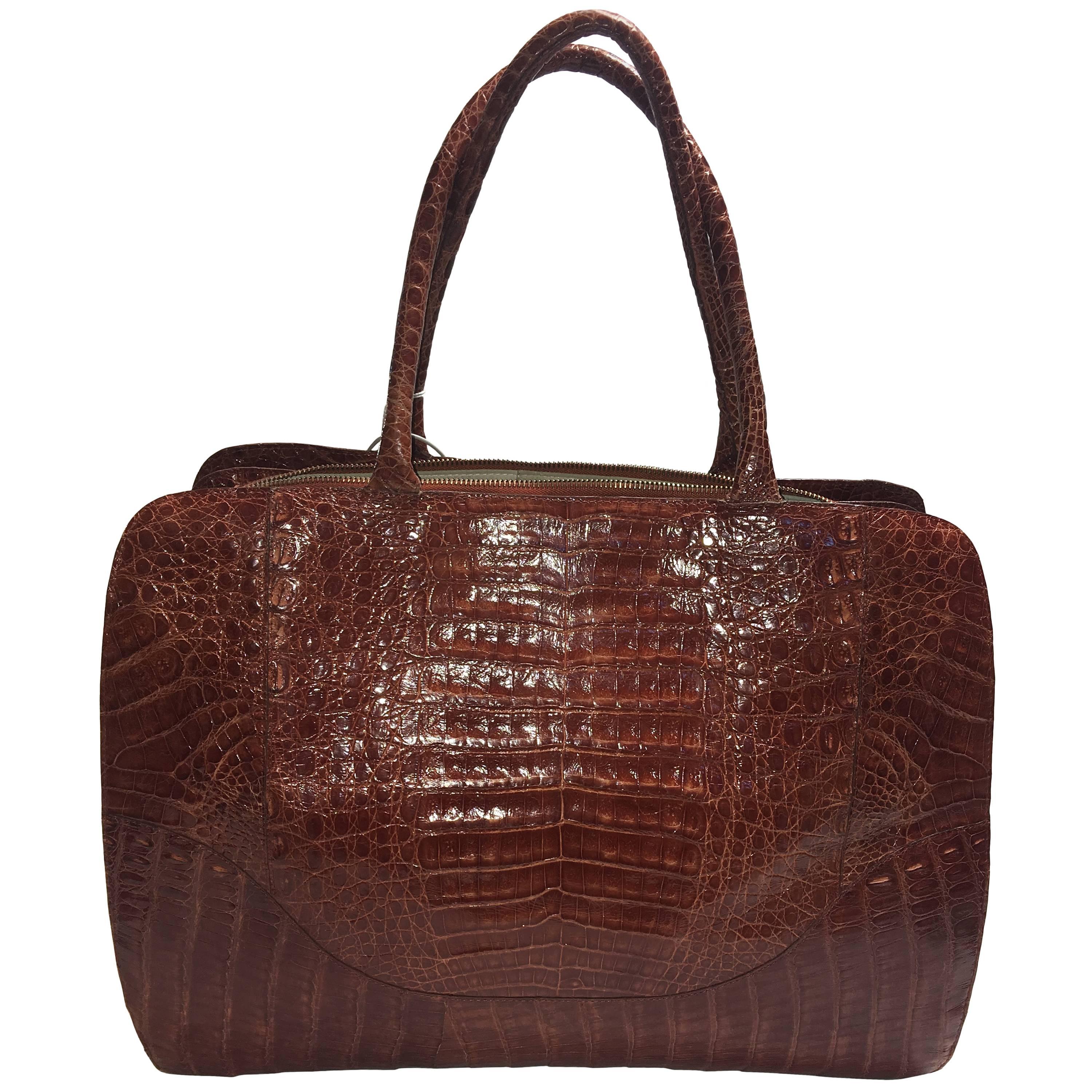 Nancy Gonzalez Alligator Breifcase Handbag