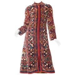 1970s Adele Simpson Carpet Coat