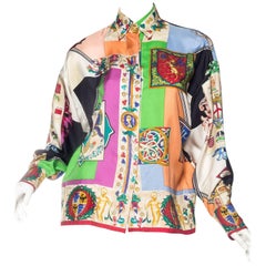 1990s Gianni Versace Atelier Silk Blouse