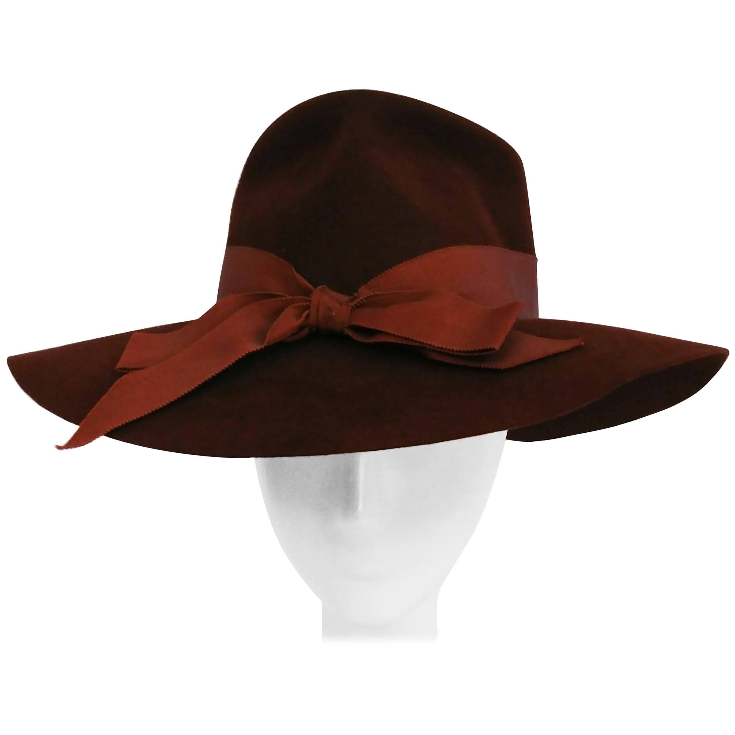 1940s Knox Brown Feminine Fedora Hat