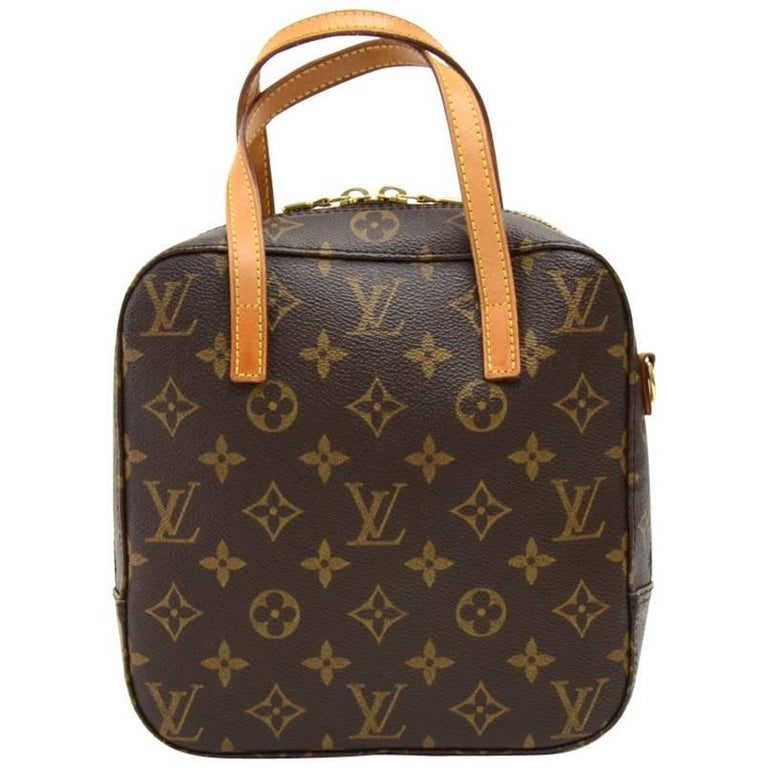 Louis Vuitton Spontini Monogram Canvas Hand Bag + Strap at 1stDibs