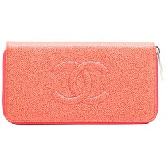 CHANEL Wallet in Grained Salmon Leather