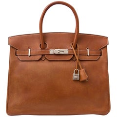 Hermès Birkin 35 Buffalo Leather PHW