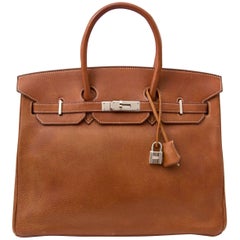  Hermès Birkin 35 Buffalo Leather PHW