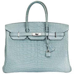 Hermès Birkin 35 Malachite Alligator Mississippi Matte Gold Hardware G —  The French Hunter