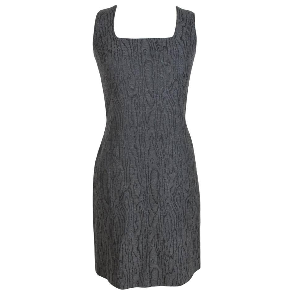 Versace Jeans Couture vintage gray a line dress spotted size 42 it made italy For Sale