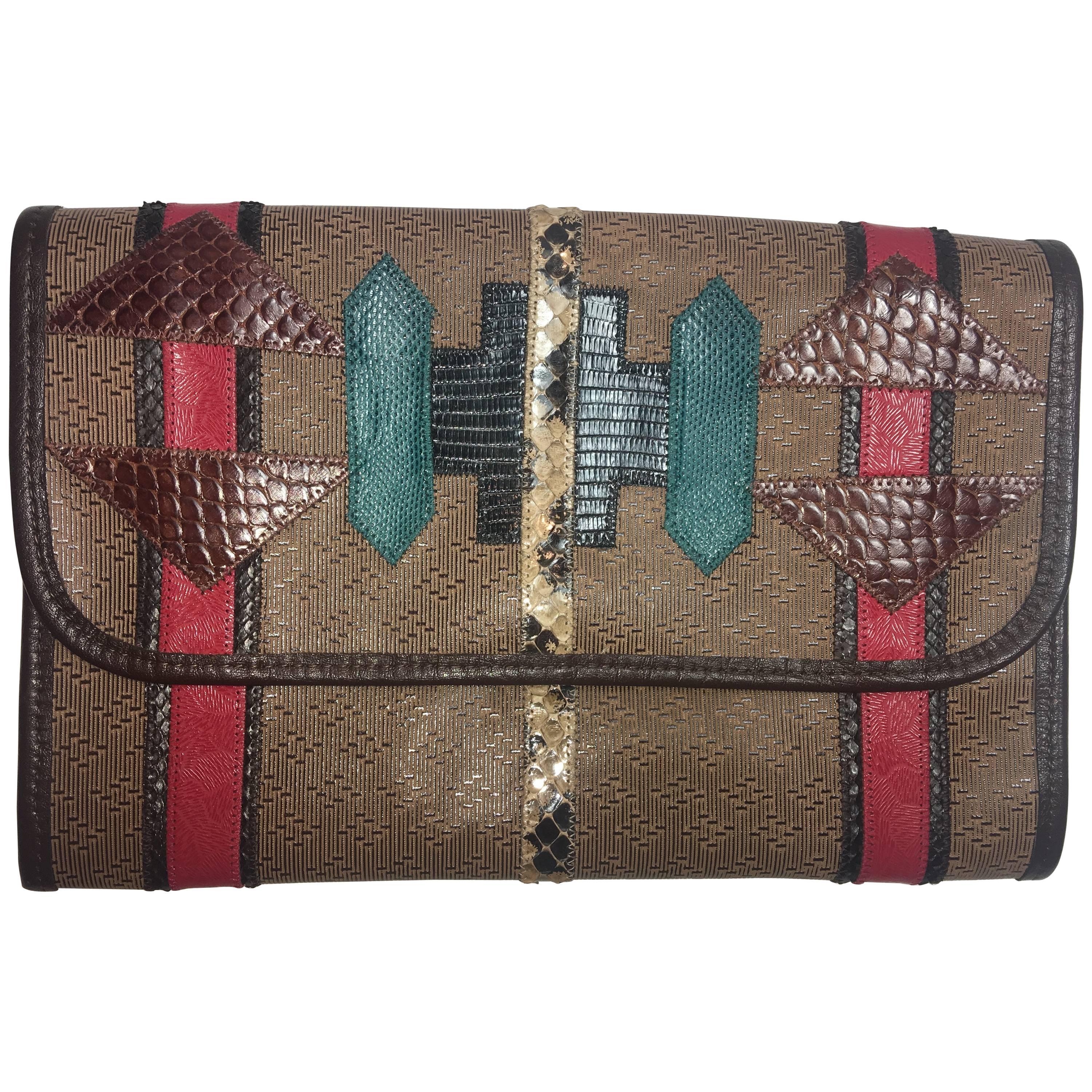 Carlos Falchi Aztec Clutch