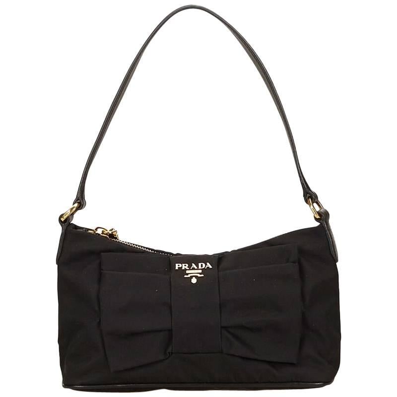 Black Prada Nylon Shoulder Bag