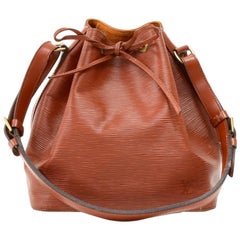 Louis Vuitton Vintage Petit Noe Brown Kenyan Fawn Epi Leather Shoulder Bag