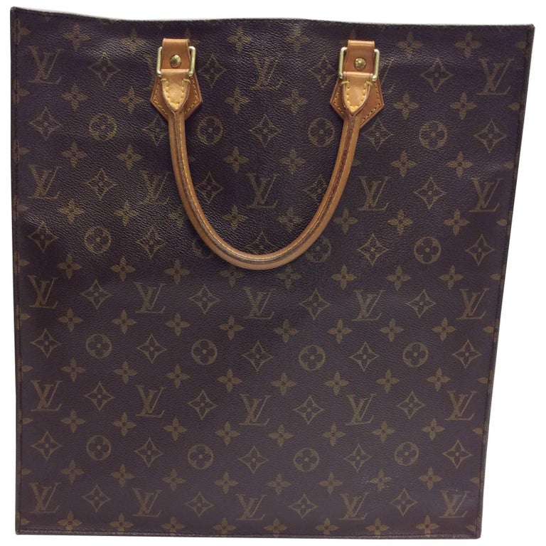 Louis Vuitton Sac Plat Monogram Tote For Sale at 1stDibs lv sac plat tote bag