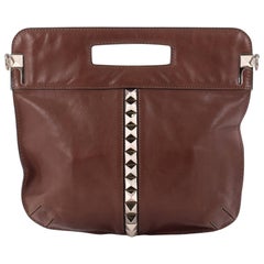 Valentino Glam Lock Convertible Medium Shoulder Bag Leather 