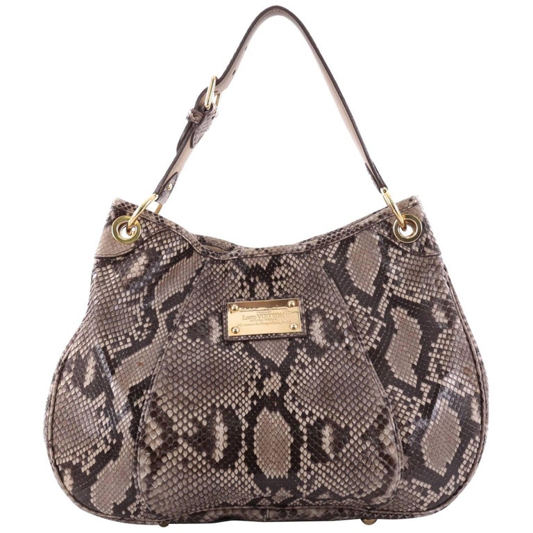 Used] LOUIS VUITTON Exotic Line Galliera PM Shoulder Bag Python