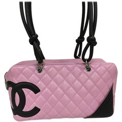 Chanel Cambon Bowler Bag Quilted Leather Medium