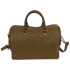 Louis Vuitton Speedy Bandouliere Bag Monogram Empreinte Leather 30