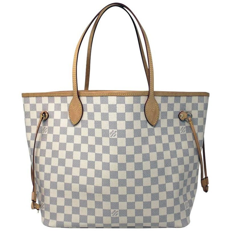 Louis Vuitton Neverfull MM Damier Azur w/ Pochette in box with receipt at  1stDibs  neverfull damier azur, louis vuitton neverfull mm box, louis  vuitton neverfull receipt