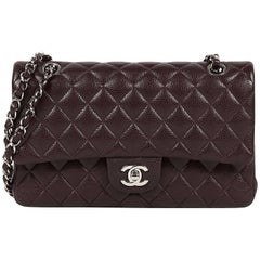 2014 Chanel 2.55 Bordeaux Caviar Flap Bag