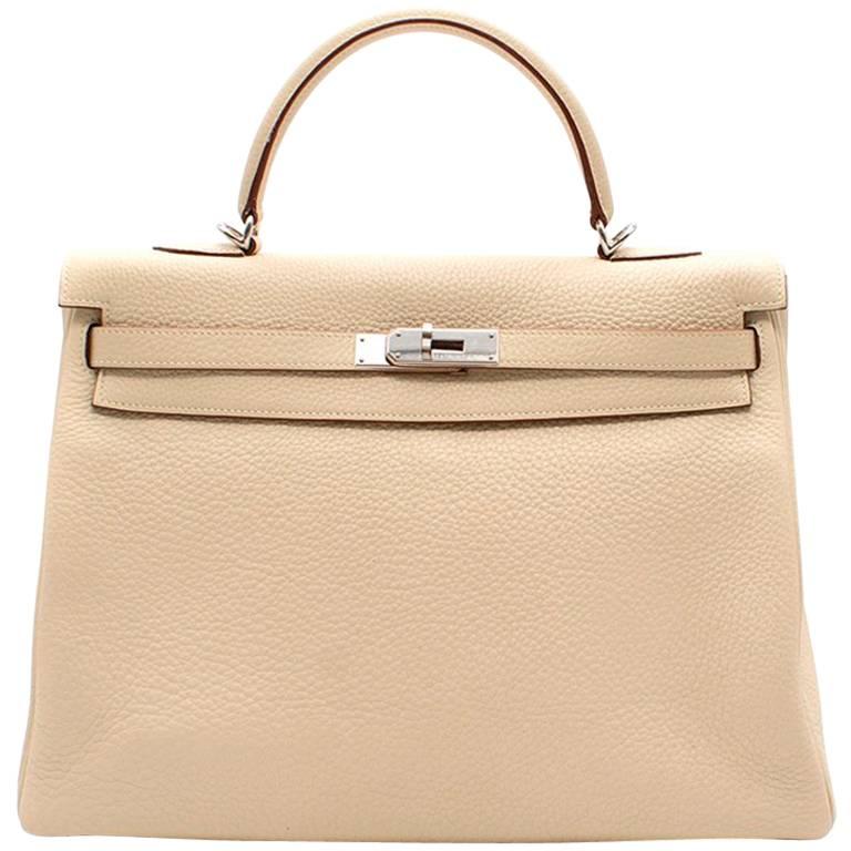 Hermes Parchemin Togo Leather 35cm Kelly Bag For Sale