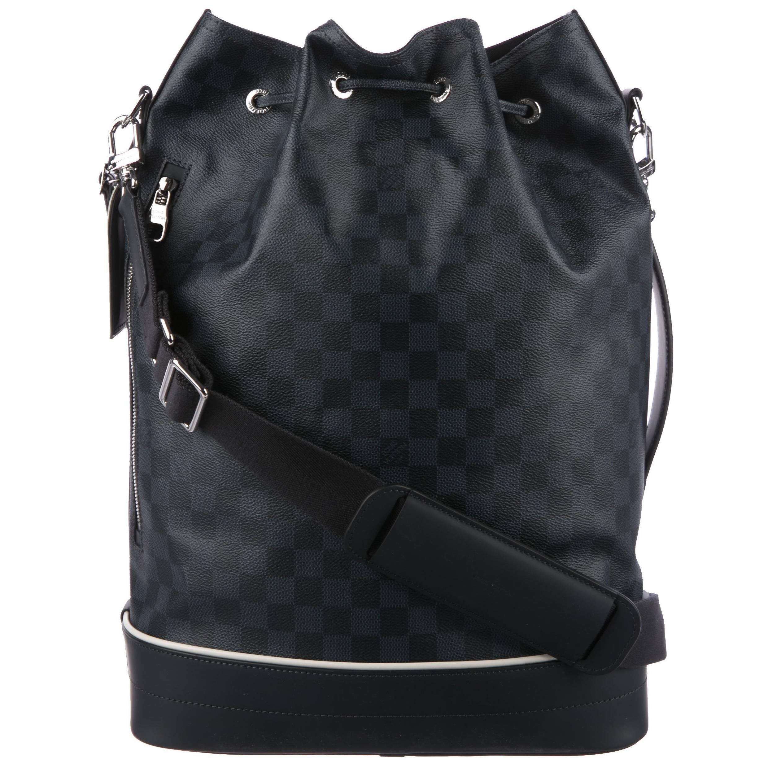 Louis Vuitton New Stripe Bucket CarryAll Travel Duffle Shoulder Bag in Box