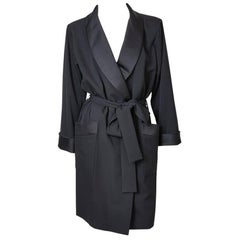 Yves Saint Laurent Belted Tuxedo Coat