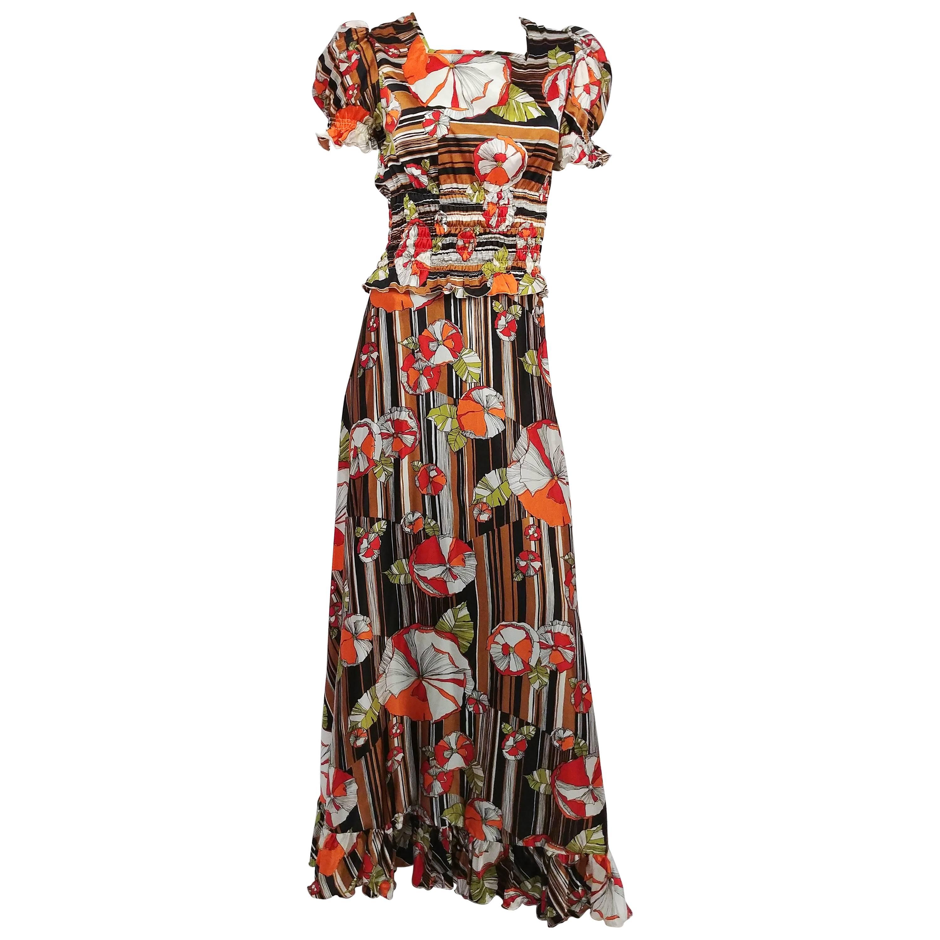 two piece maxi skirt set