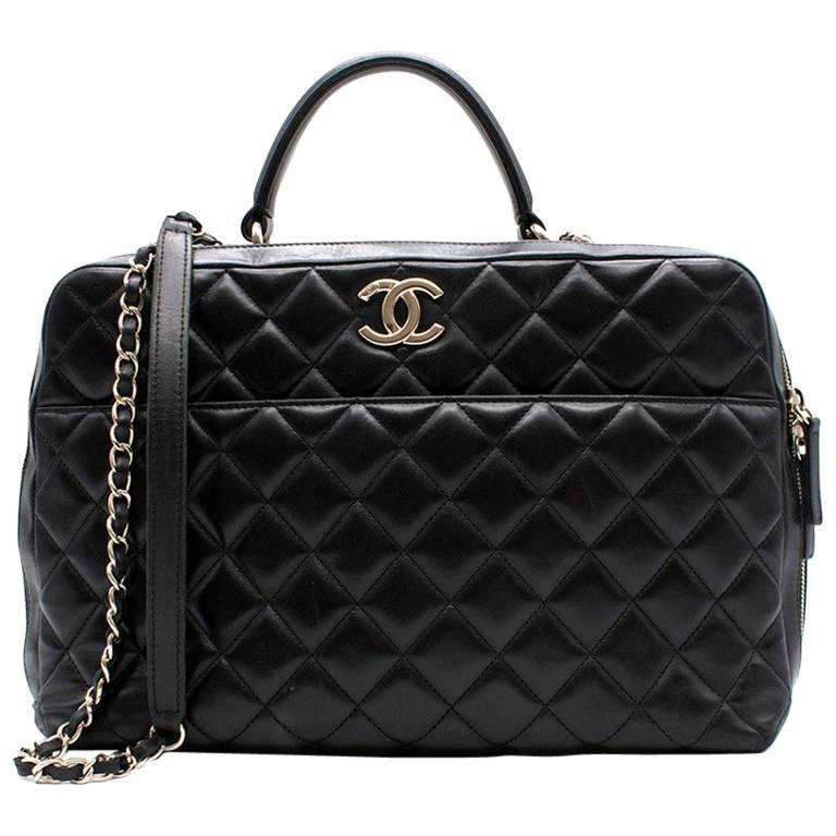 Chanel Lambskin Briefcase Bag  For Sale