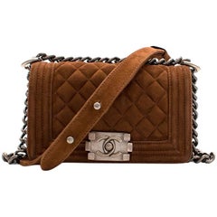 Chanel Suede Boy Cross Body Bag