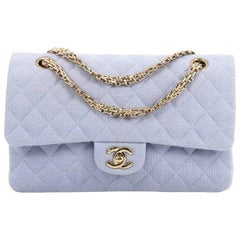 Chanel Vintage Reissue Chain Double Flap Bag Quilted Jersey Medium