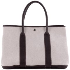 Hermès Garten Party Tote Toile und Leder 30