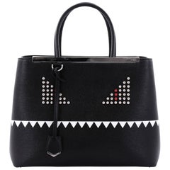 Fendi 2Jours Monster Handbag Leather Medium