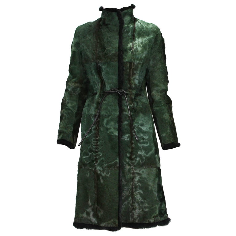 Tom Ford for Gucci 1999 Collection Reversible Emerald Green Fur