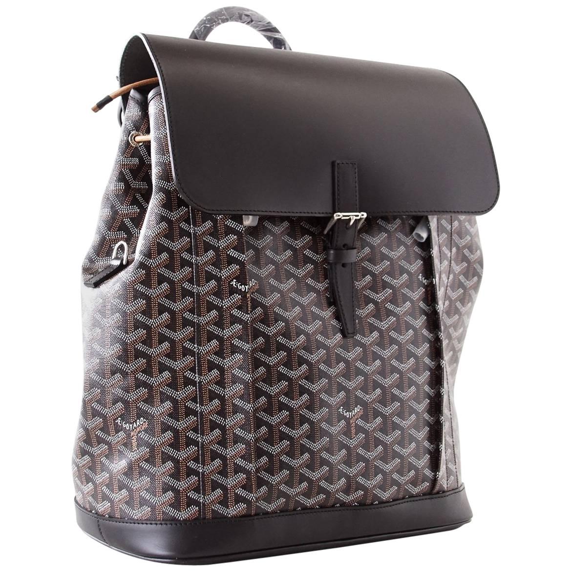 Sold at Auction: Goyard Alpin Backpack Coated Canvas MM Black