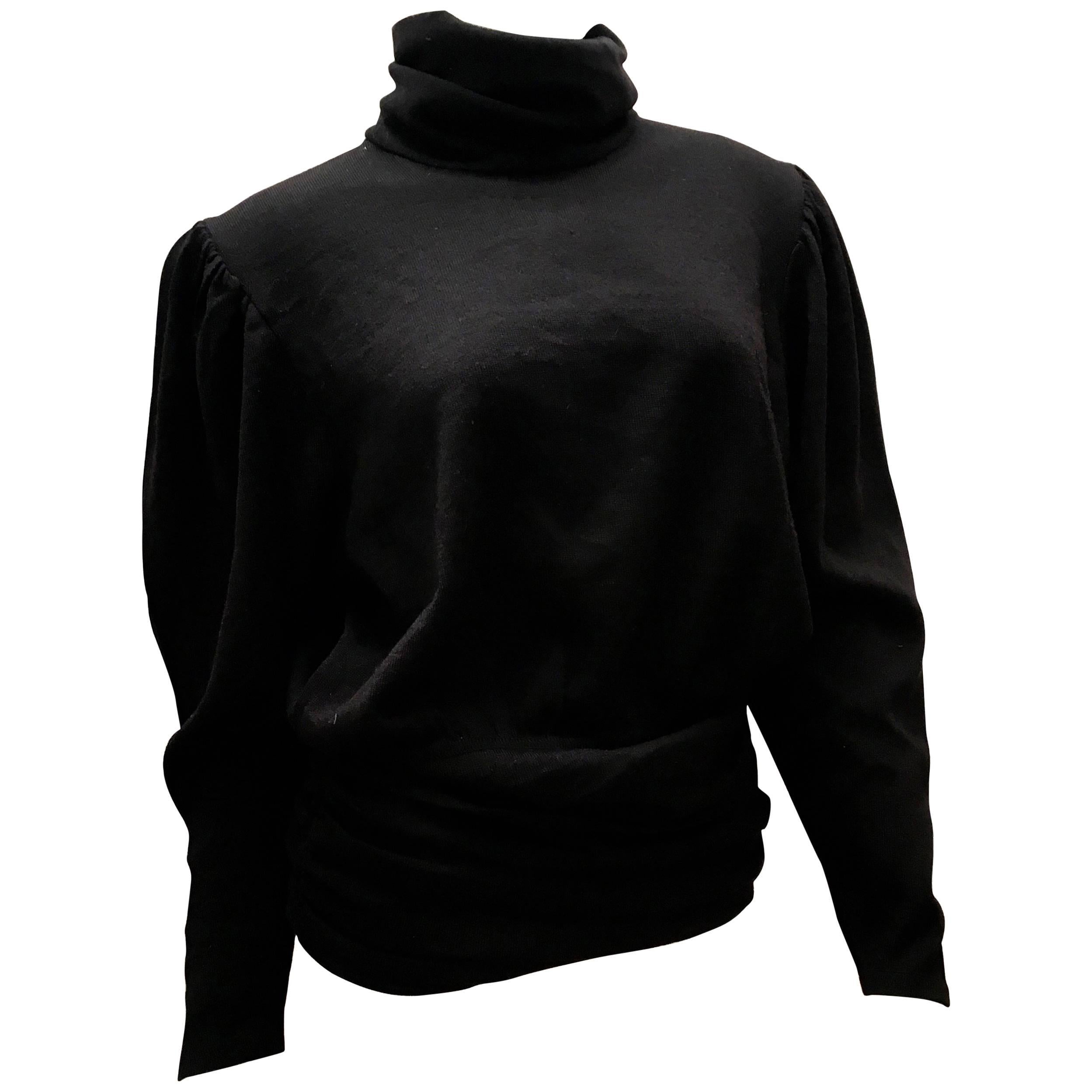 Valentino Black Sweater  1980’s For Sale