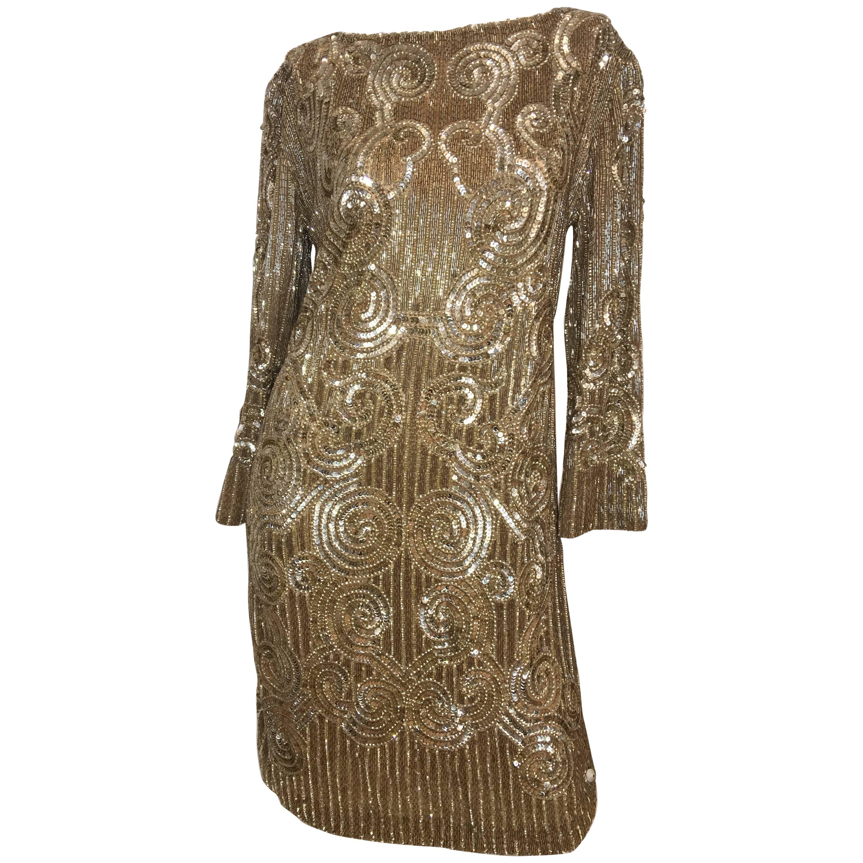 Reem Acra Sequin Dress