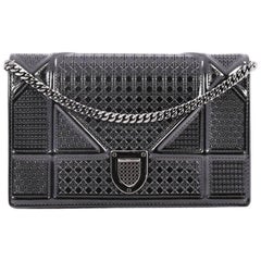 Christian Dior Diorama Wallet on Chain Cannage Embossed Calfskin at ...