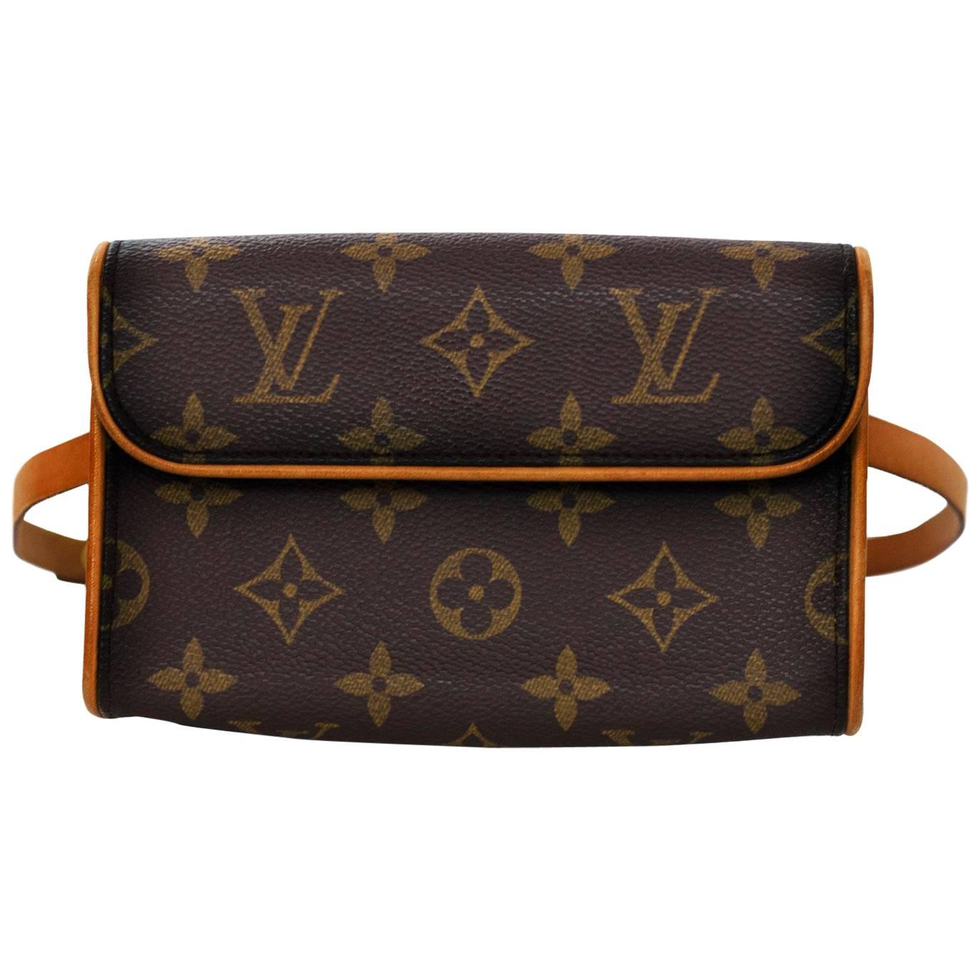 Louis Vuitton Monogram Pochette Florentine Belt Bag Waist Pouch Sz S