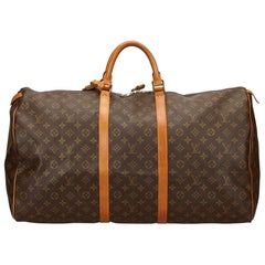Louis Vuitton Brown Monogram Keepall 60