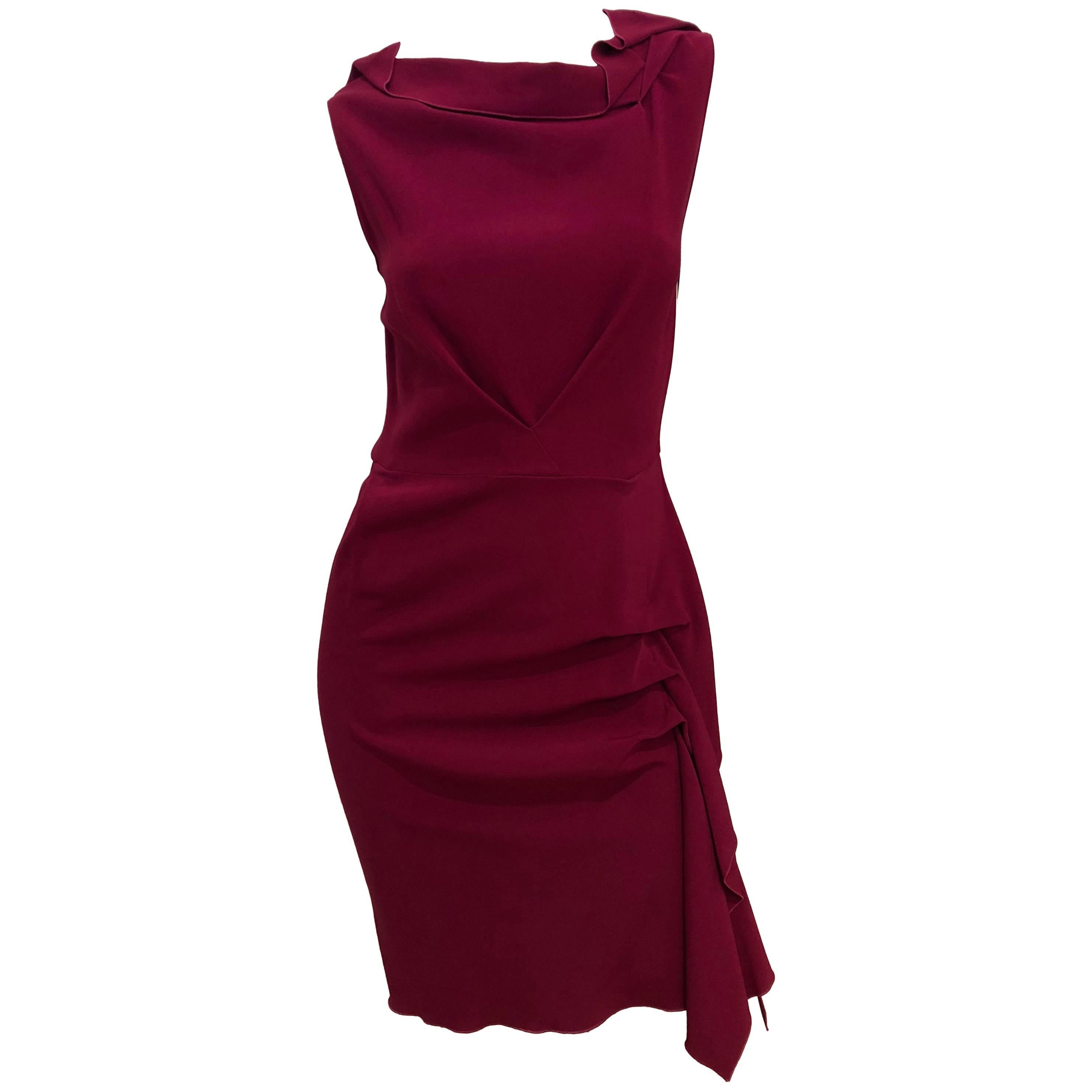 RM Magenta Structured Dress at 1stDibs