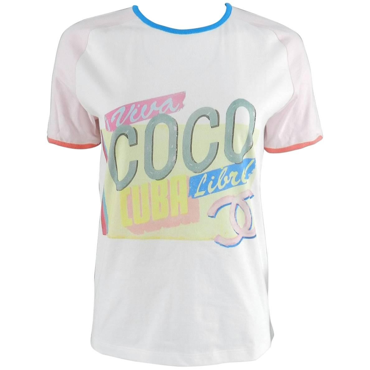 CHANEL 17C Viva Coco Cuba Libre Limited Edition Runway T-Shirt at