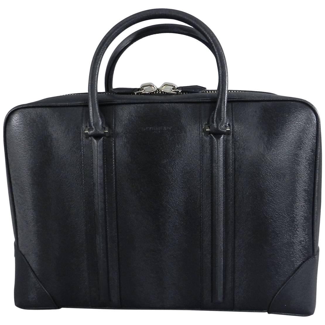 Givenchy Lucrezia Textured Calf Black Briefcase / Computer Bag